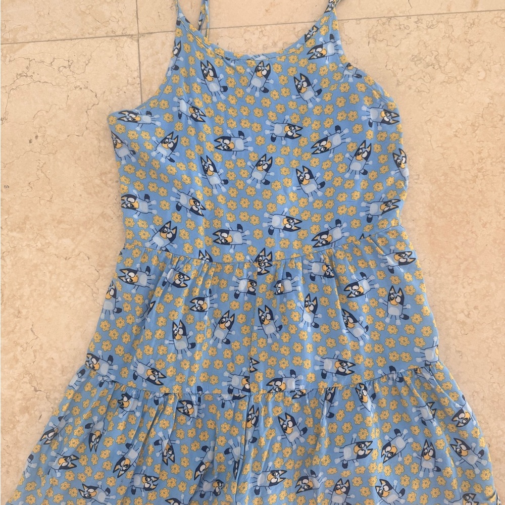 Bluey Print Tiered Romper for Girls Size 10/12